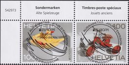 2015, Nr.1554-1555 alte Spielzeuge mit ET-Voll-Stempel +TABS