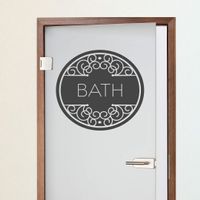 Wandtattoo Bath silber 60x55cm (neu, UVP 59.90 Fr.)