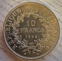 Frankreich 10 Francs 1965 «Hercule» – 900er Silber (R130)
