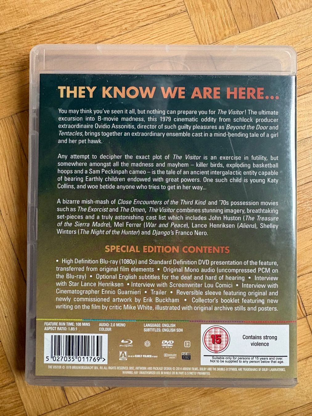 Tutti i DVDs: The Visitor - mit Booklet - Arrow Video - Blu-ray + DVD – Nuovo (secondo la descrizione) da Zürich venduto da Malcom 3