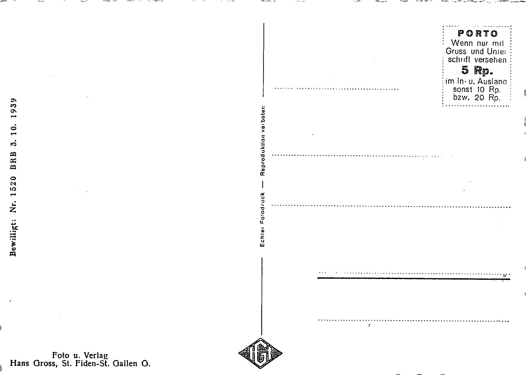 Cartoline postali: Rhäzüns, Calanda – Usato da Ottikon b.Kemptth. venduto da Neptun1974 1