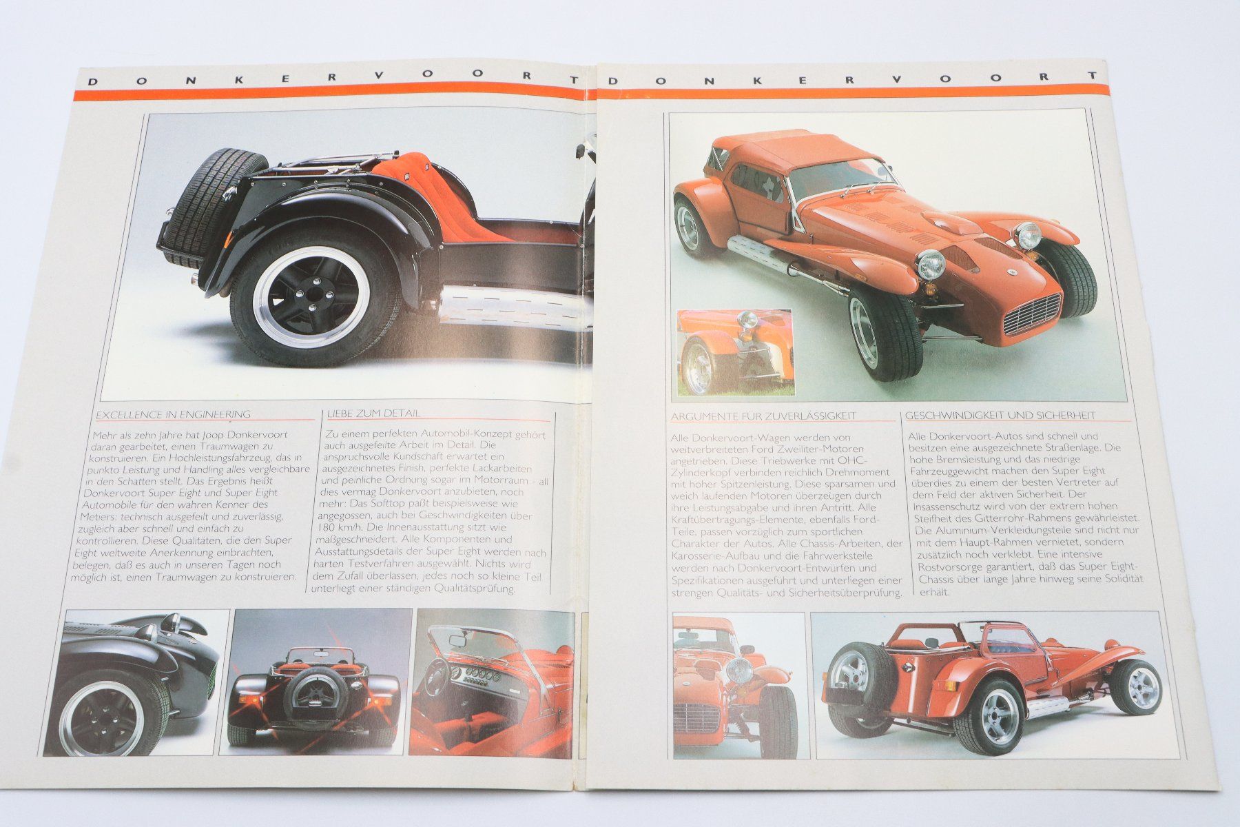Donkervoort Documenti: Donkervoort Pressemappe 1986 – Usato da Bühl b.Aarberg venduto da Collectorpassions 2