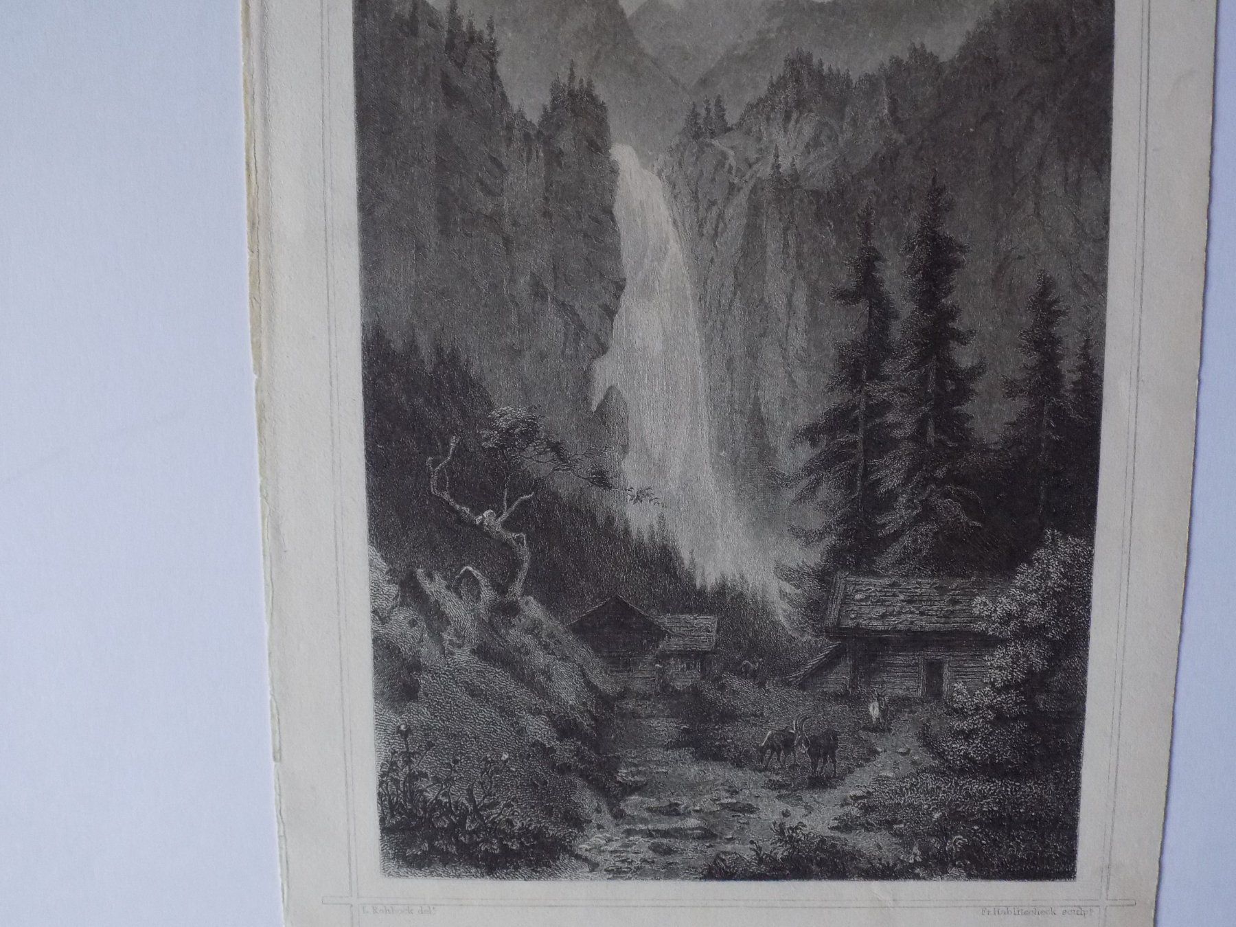 Gravures: Staubibach im Schächental Rohbock – D'occasion à Risch par Antikfee 1