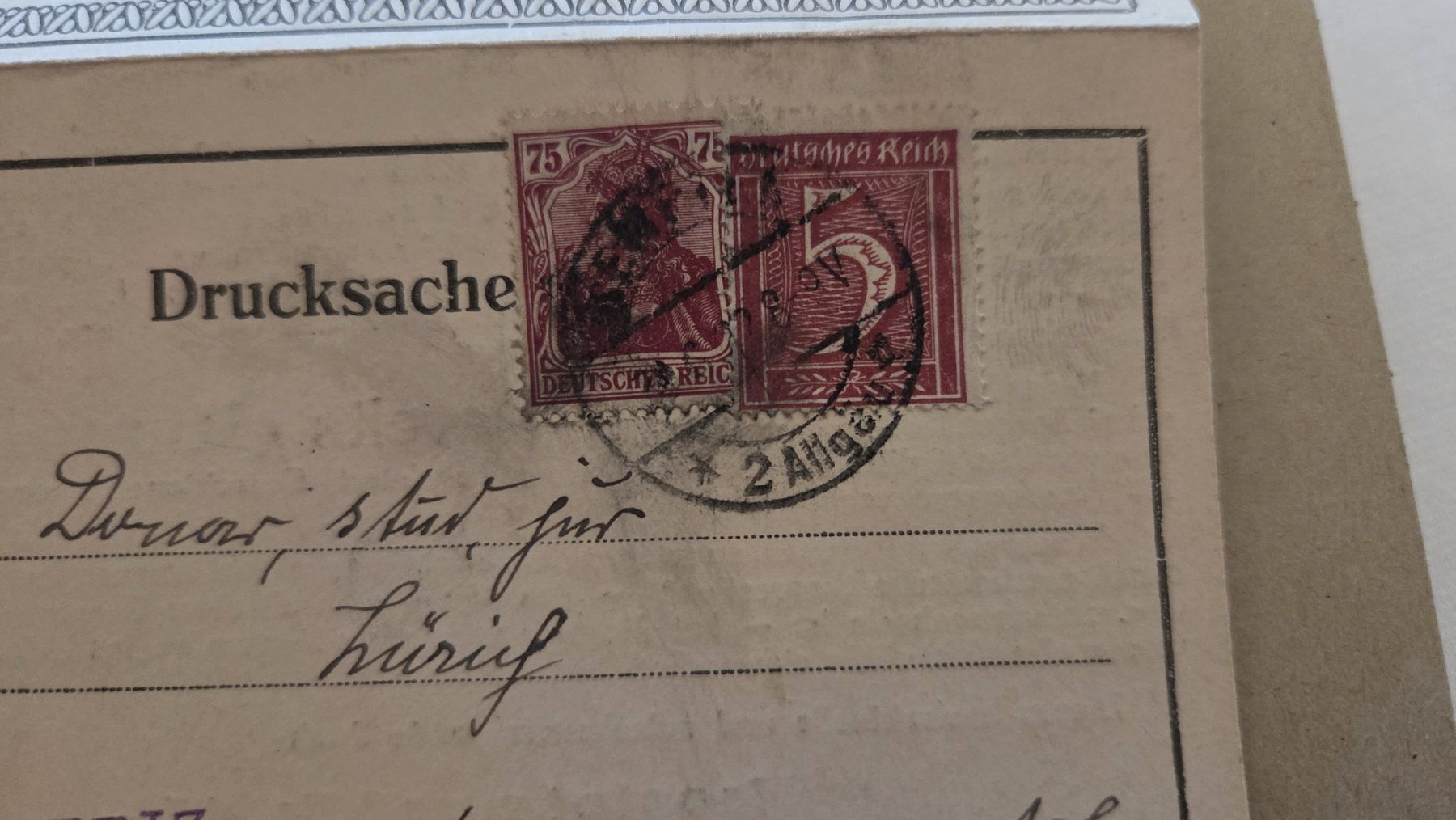 Tous les timbres: 1922 Drucksache Deutsches Reich – D'occasion à Arni AG par Moth68 1