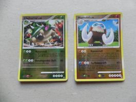 2 Pokémon Sammelkarten 2009 Text Deutsch 140 KP glänzend