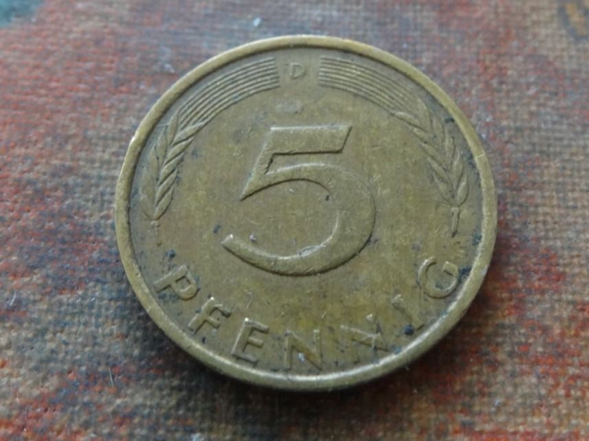 Alle Münzen: DEUTSCHLAND 5 Pfennig 1973 – Gebraucht aus Romanel-sur-Lausanne von Swift13 1