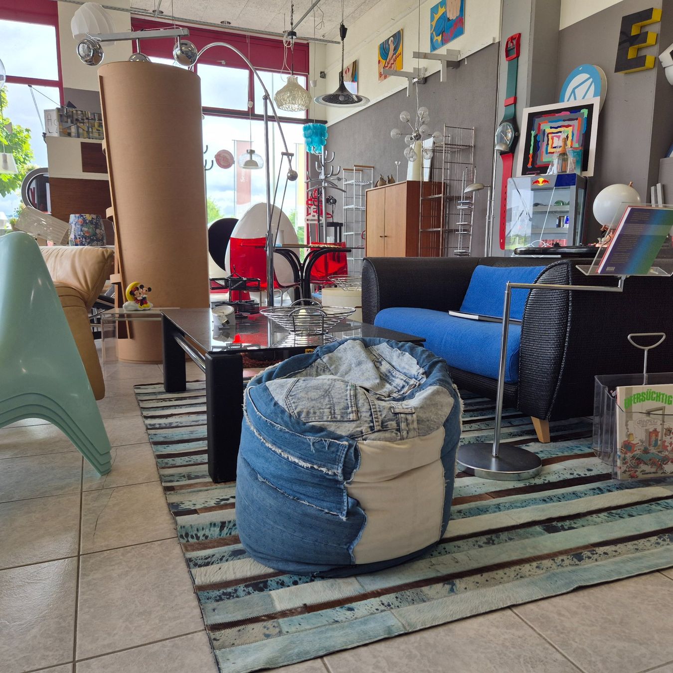 Hocker: Jeans Sitzsack Pouf Handmade Hocker Höcker – Gebraucht aus Nottwil von Wondewa-Shop 9