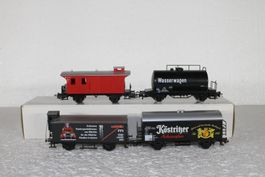 3x Märklin u. 1x Fleischmann AC Achsen