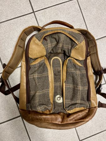 Gravis Rucksack – Vintage Skate/Lifestyle, Leder & Karo-Look