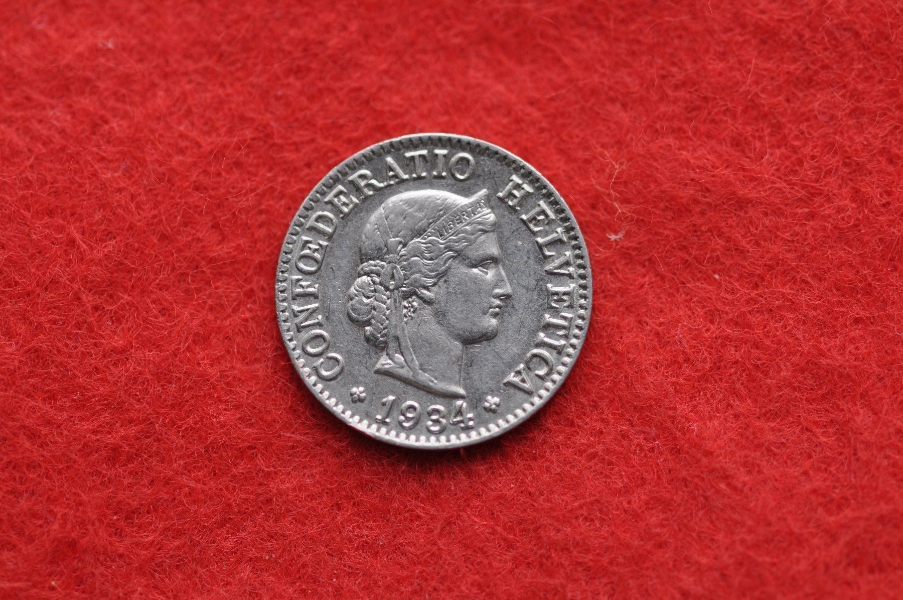 Tutti le monete: 5 rappen 1934 – Usato da Laupen BE venduto da Gufi57