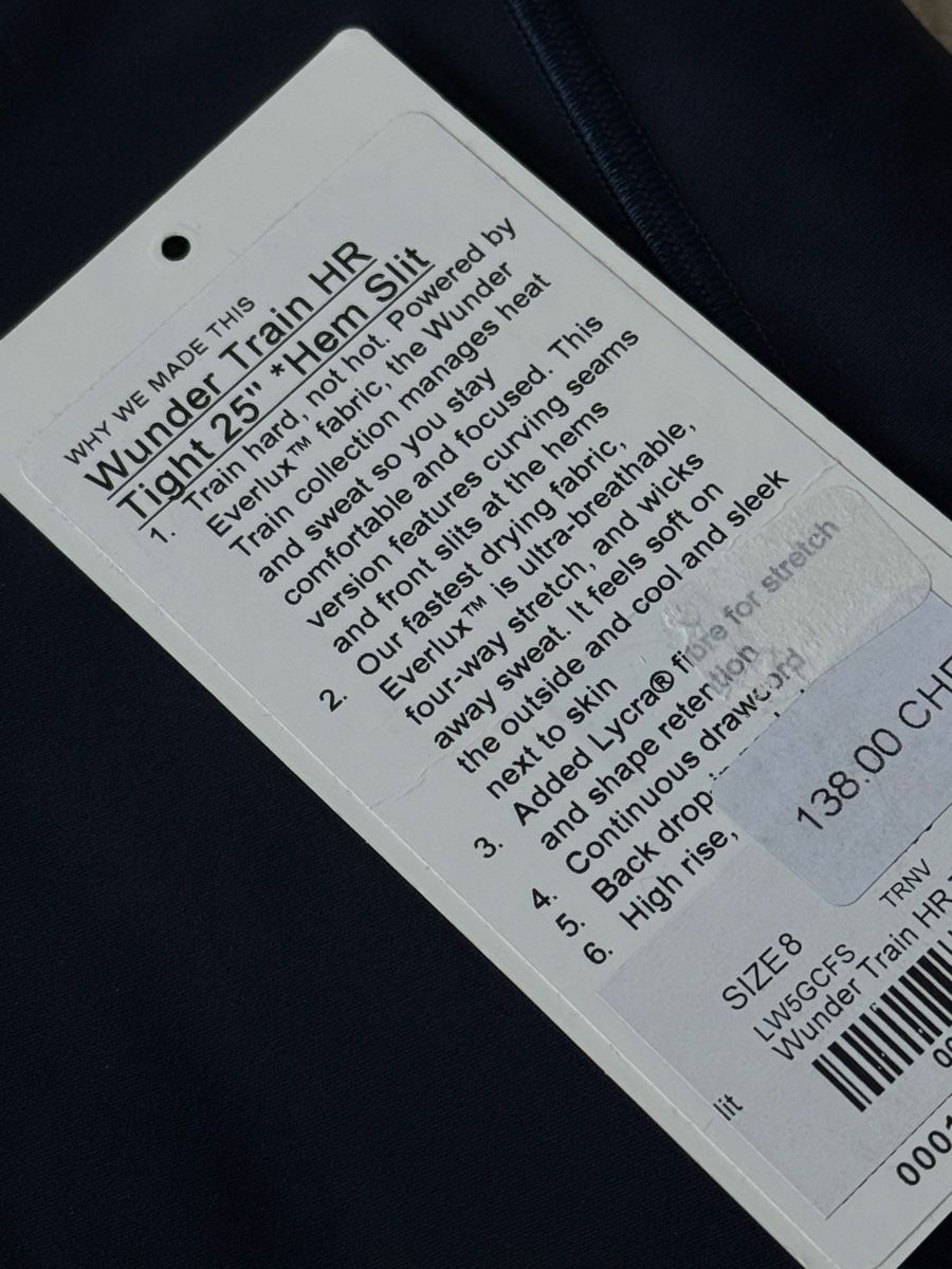 Lululemon Leggings: LULULEMON Wunder Train Leggings navy – Nuovo (secondo la descrizione) da Zürich venduto da di_archive 6