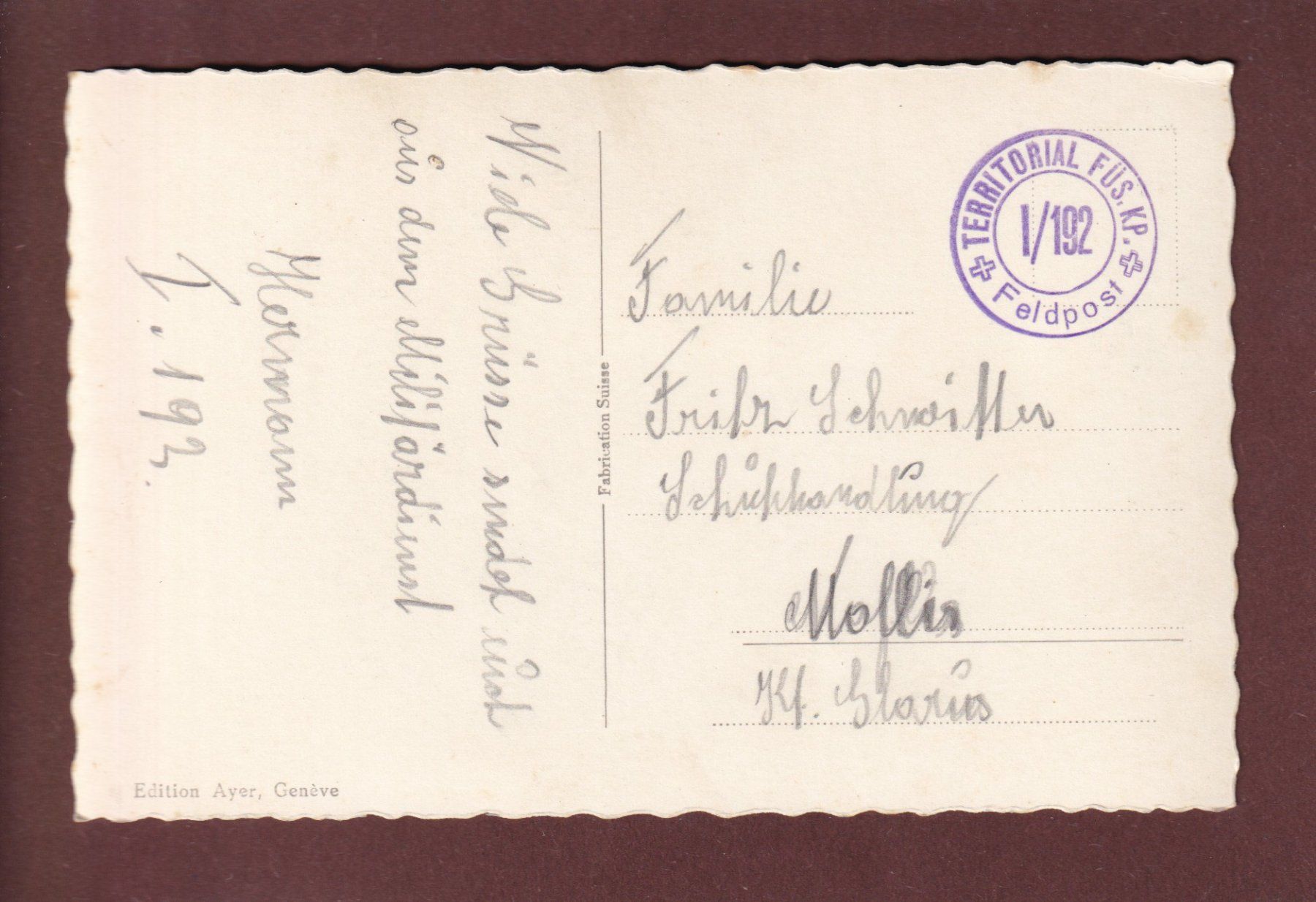 Cartoline postali: GENEVE - Palais des Nations - Feldpost – Usato da Pully venduto da nicecards 1