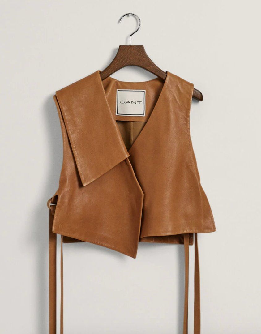 Gant Gilet & Giacche senza maniche: GANT Deconstructed Leather Vest – Nuovo (secondo la descrizione) da Lausanne venduto da skayfasano