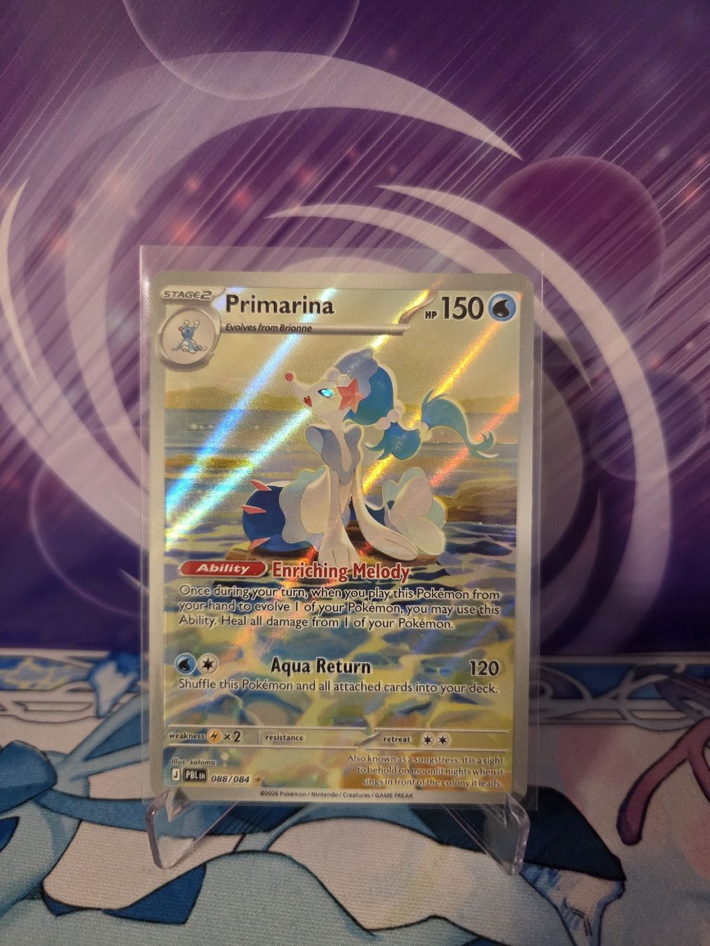 Pokémon Sammelbilder & Trading cards: Pokemon Primarina PBL 088 EN – Gebraucht aus Biberist von Ang385