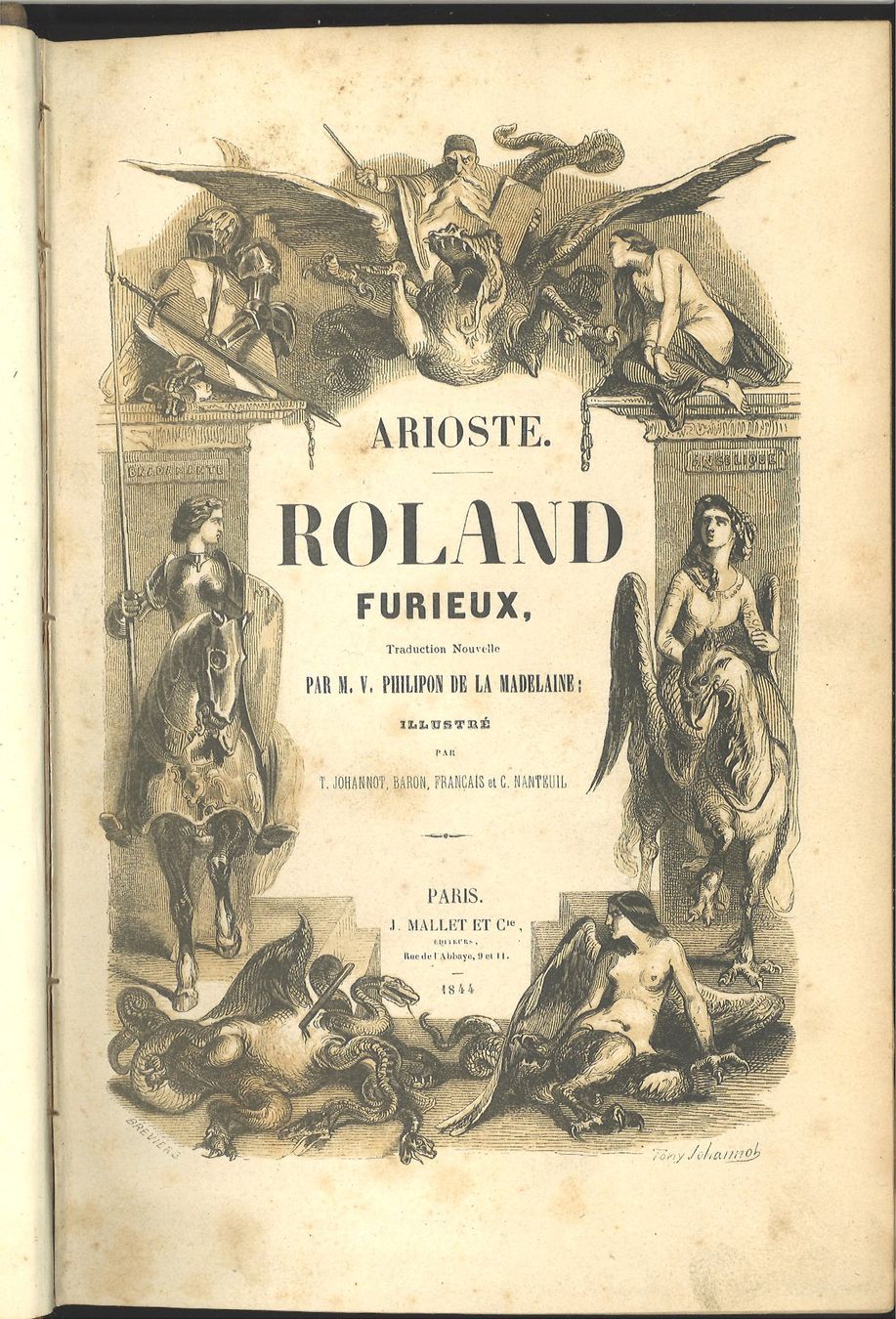 Arioste - Roland furieux - Trad. Philipon de la Madelaine (D'occasion ...