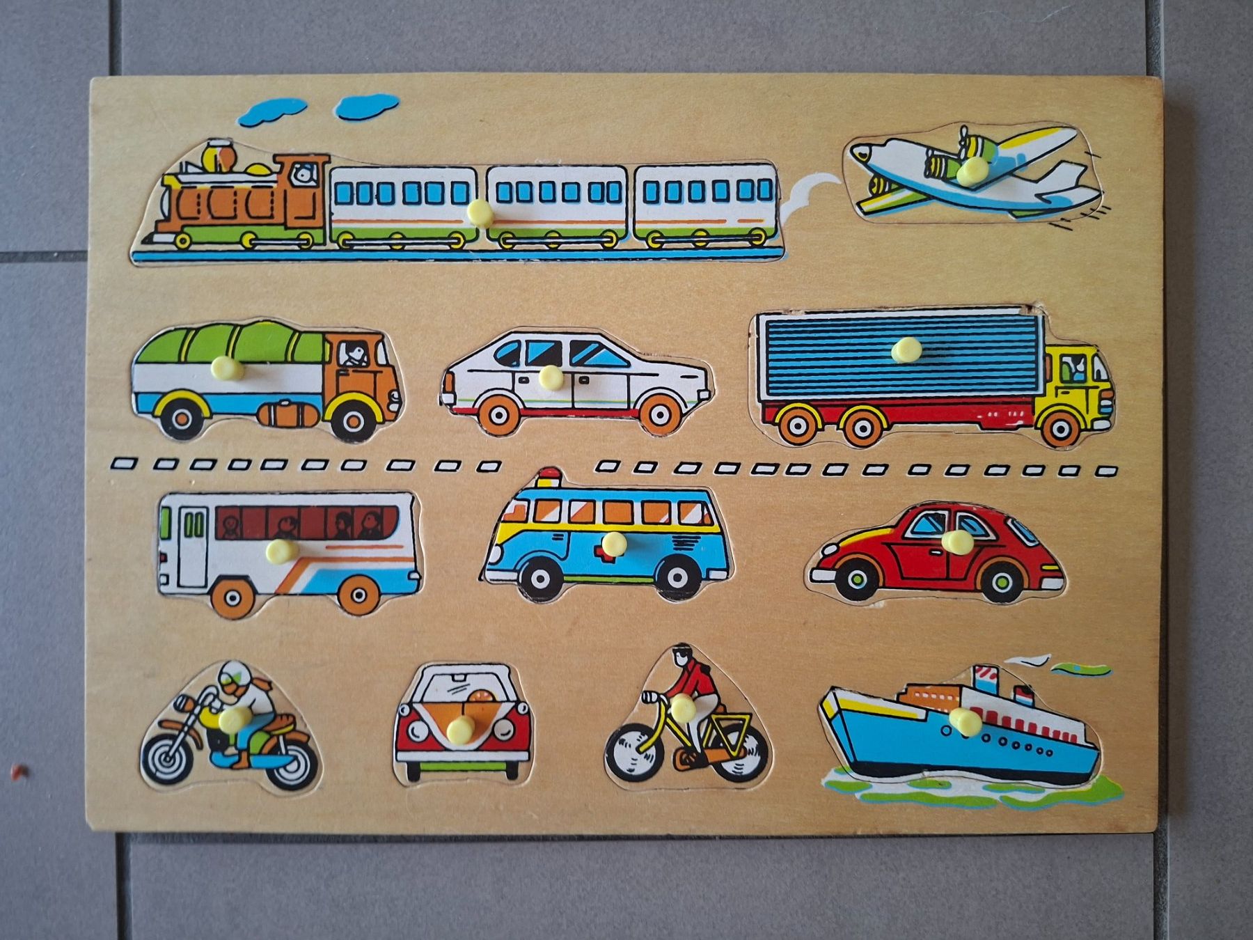 Puzzles: Holz Puzzle "Fahrzeuge" – Gebraucht aus Erlinsbach von pfunky