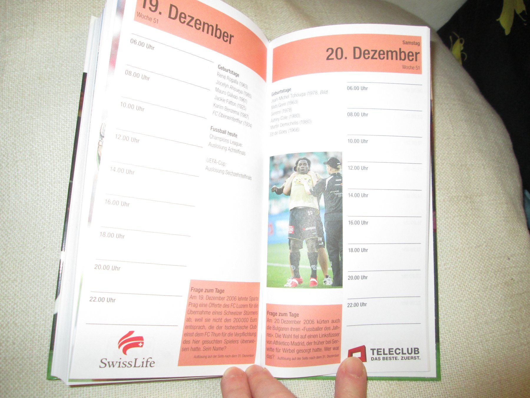Kalender: Die Schweizer Fussballagenda - 2008 – Gebraucht aus Neuchâtel von Dualseele 7