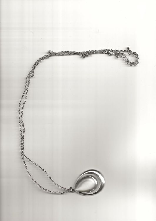 Collier Sautoir Long Perles Irisées Bleu Turquoise Avec Gros Pompon En Soie - Neuf Avec étiquettes