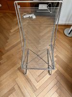 6 Designer-Kreuzschwinger-Stühle aus Metall verchromt