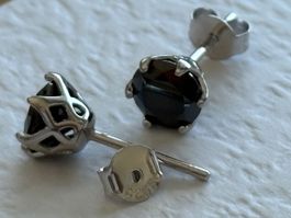 🖤Luxus Ohrstecker Moissanite 2x1ct Silber sehr Brillant