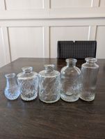 Deko Vasen Glas Vintage Style, 5er Set