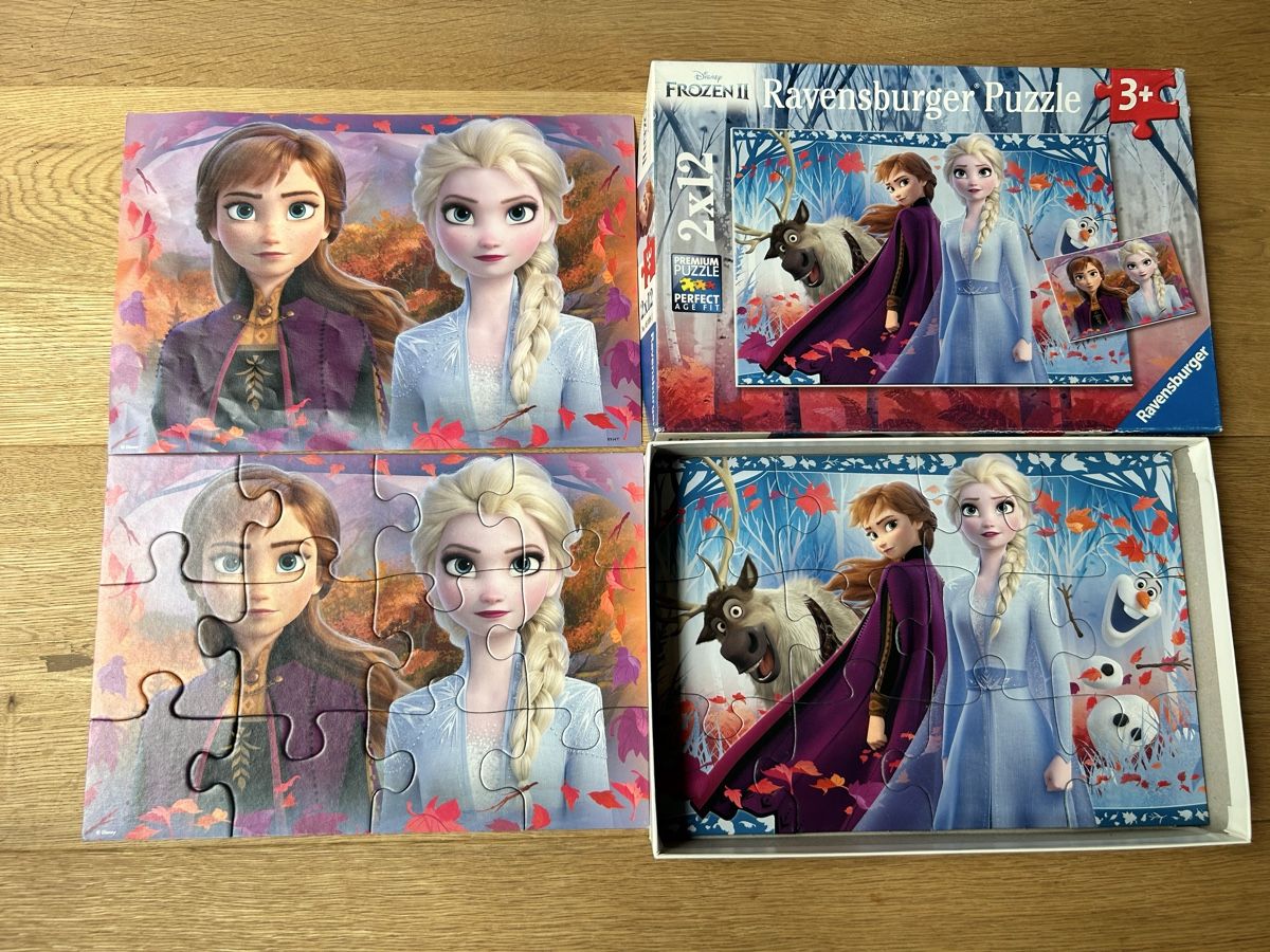 Ravensburger Puzzle: Ravensburger Puzzle "Die Eiskönigin 2", 2x12 Teile – Usato da Zufikon venduto da polarbear123 3