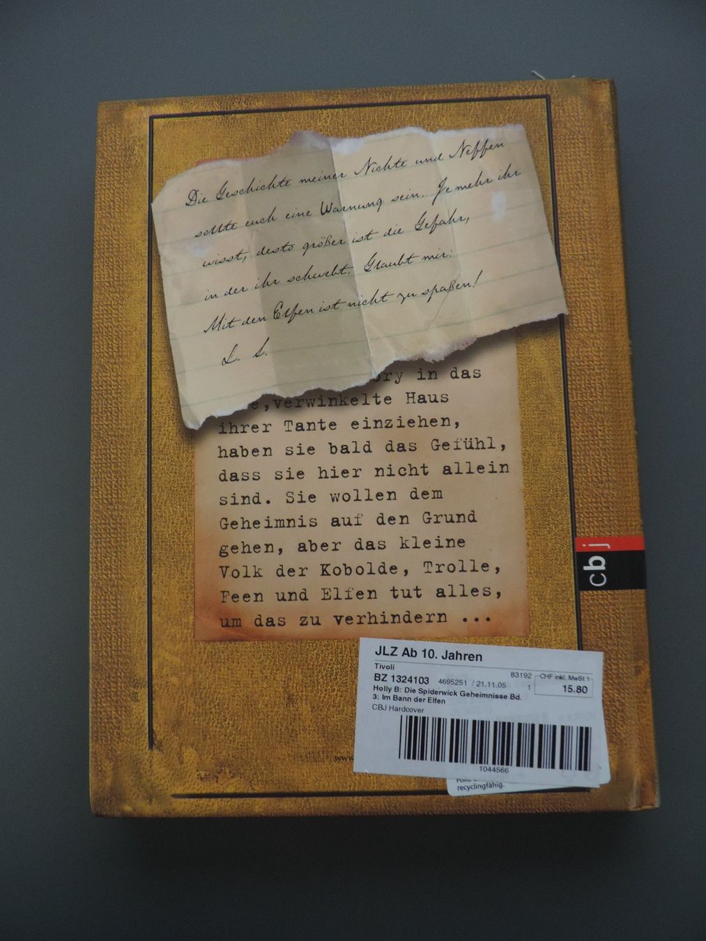 Libri: Die Spiderwick Geheimnisse - Im Bann der Elfen – Nuovo (secondo la descrizione) da Remetschwil venduto da shalpe 1