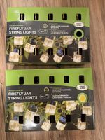 Solar Lichterkette Glühwürmchen Glas