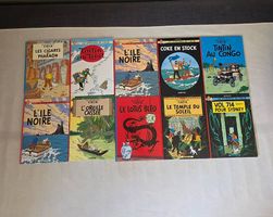 Un lot de 10 BD TIN TIN 