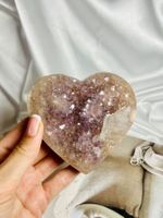 Pink Amethyst Herz