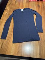Dunkelblaues Unterwäsche-Langarmshirt, Grösse 152