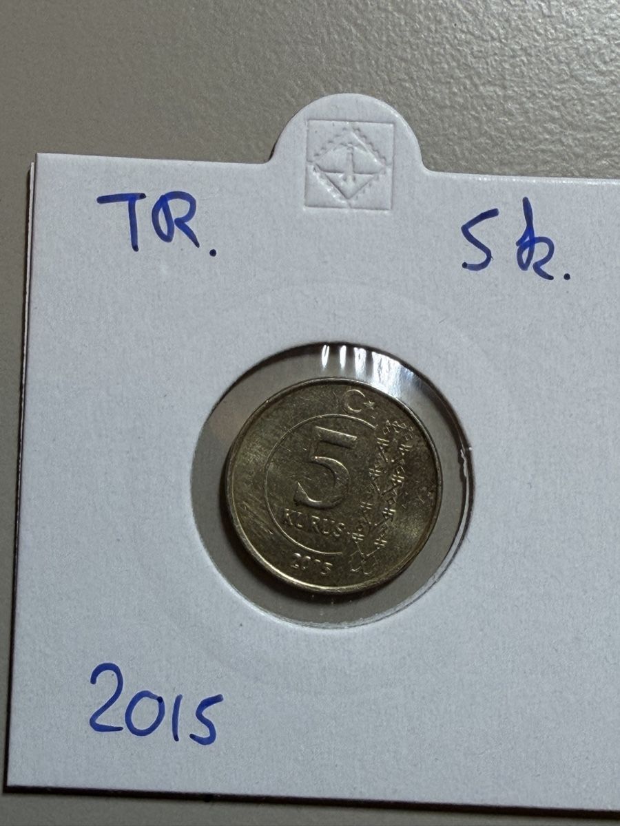 Alle Münzen: Turquie - 5 kurus - 2015  – Gebraucht aus Payerne von Mike1682