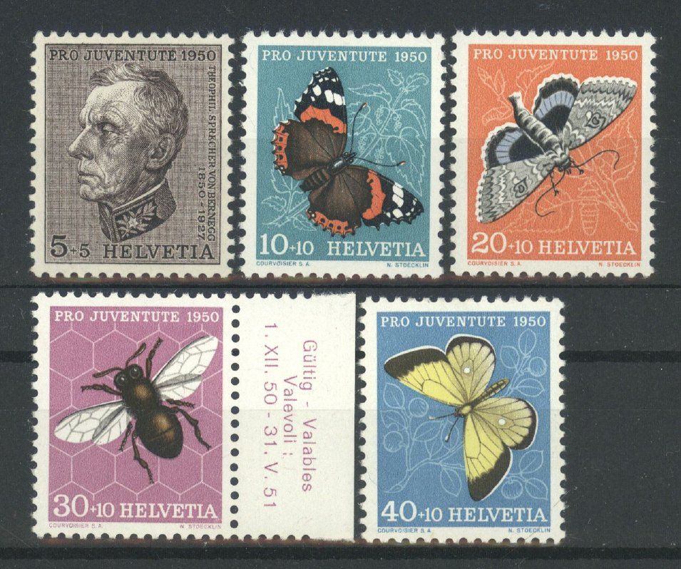 Tutti i francobolli: 1950, Pro Juventute ** – Usato da Willisau venduto da Vollstempel