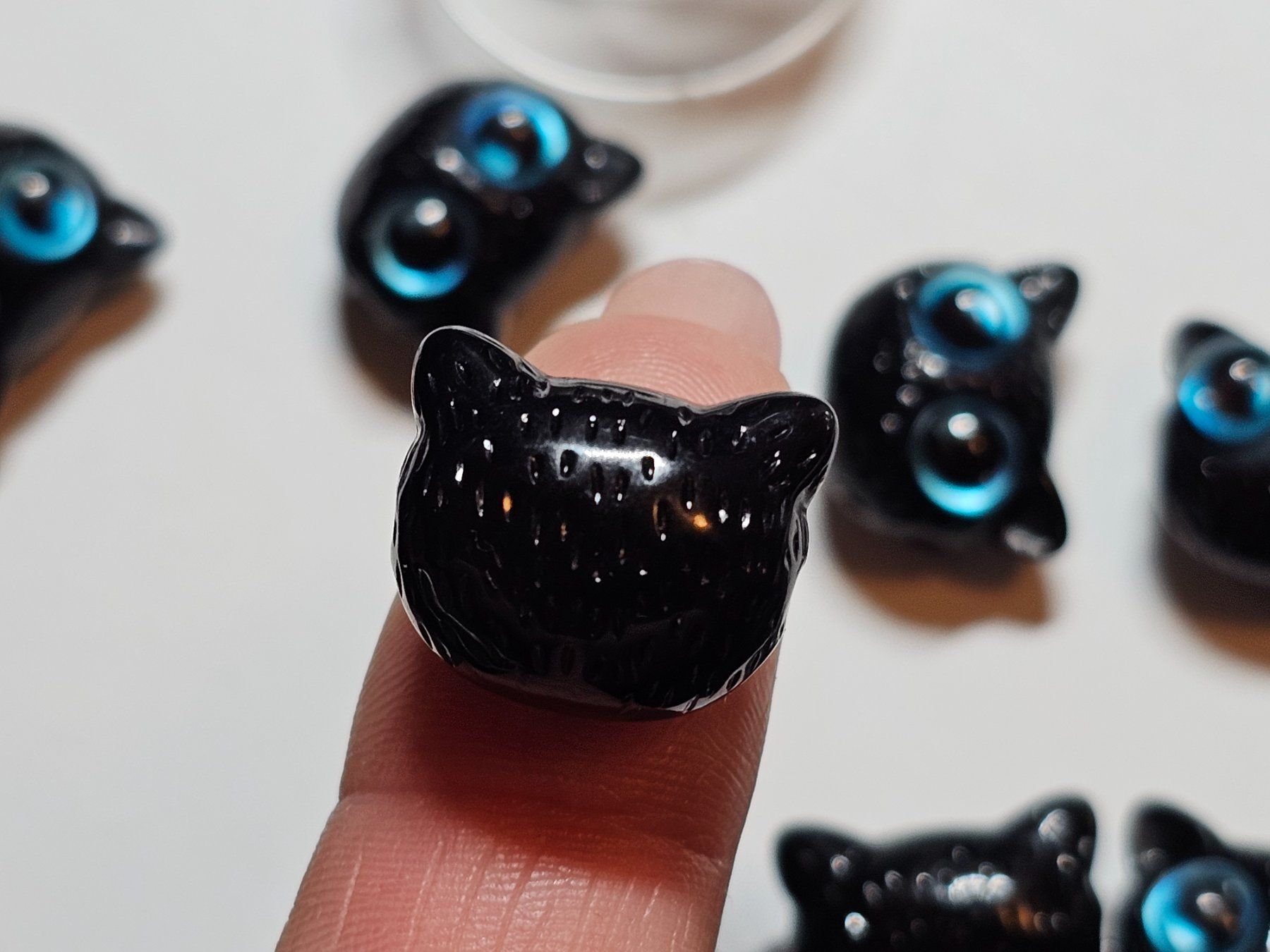 Perle (finte): Zwischen Elemente Eule Olive Kette Basteln Perlen lampwork – Nuovo (secondo la descrizione) da Riedt b. Erlen venduto da Gottestraene 8