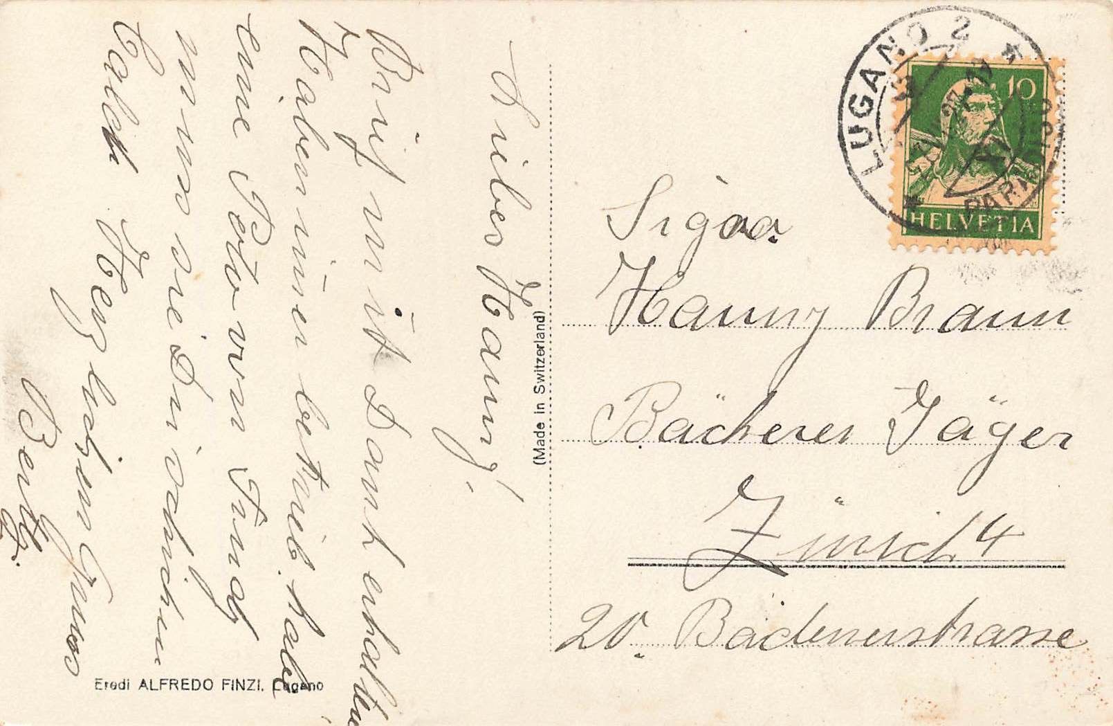 Cartoline postali: Castagnola Lugano – Usato da Biasca venduto da Blenio71 1