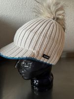 schickes Beanie mit Schild org.EISBÄR AUSTRIA, Woll-Mix écru