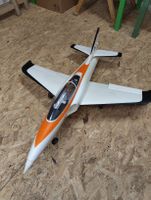 Modellflugzeug Jet weiss orange mit Fahrwerk gebraucht EDF