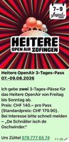 Zwei 3-Tags-Pass Heitere OpenAir 07.-09.08.2026