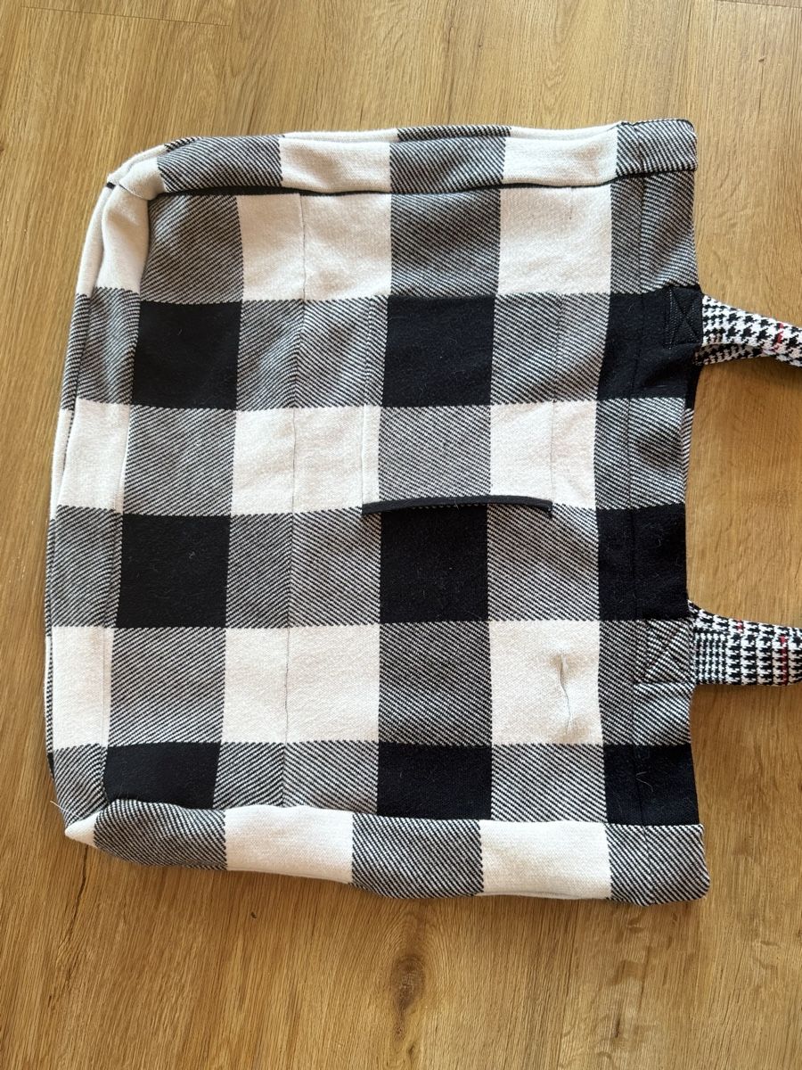 Borse: Stofftasche Retro, hübsche Badtasche, kariert – Nuovo (secondo la descrizione) da Bubikon venduto da hachia888 2