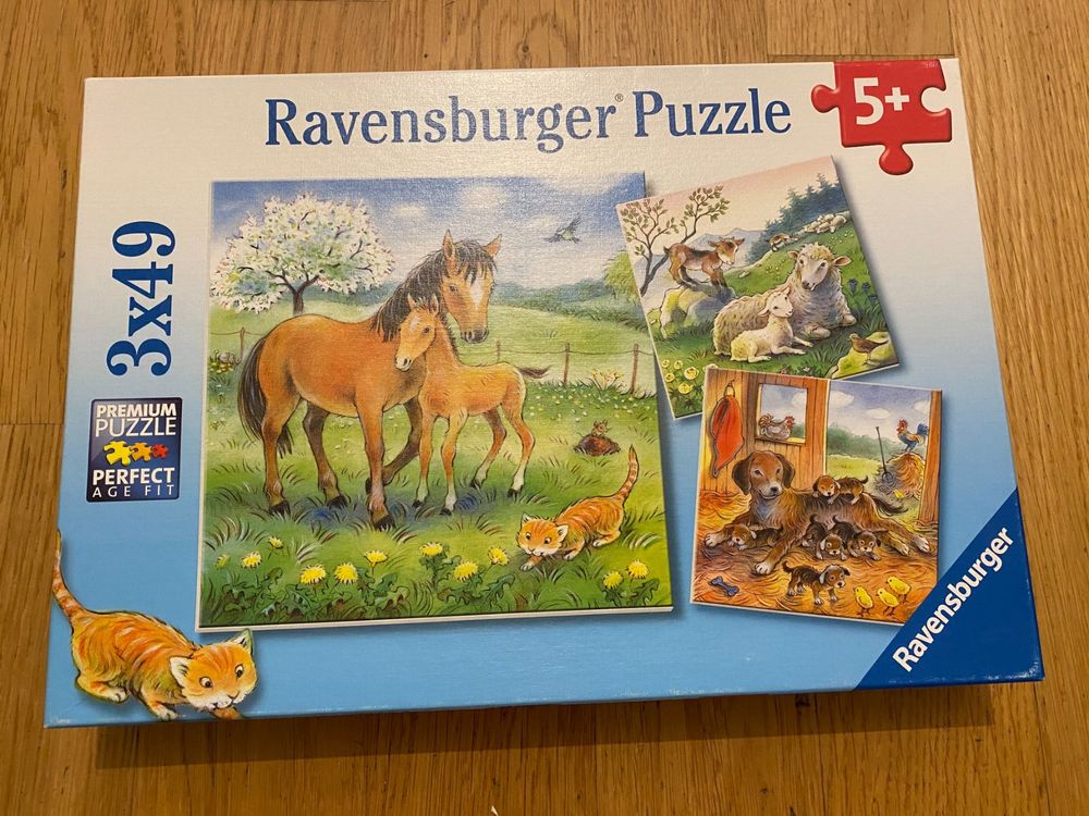 Ravensburger Kinderpuzzle - 12000857 Tiere Im Weltall - 2x12 Teile Puzzle Für Kinder Ab 3 Jahren