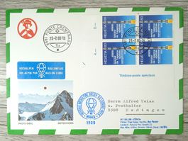 TR12 Enveloppe + Timbre Suisse 1980
