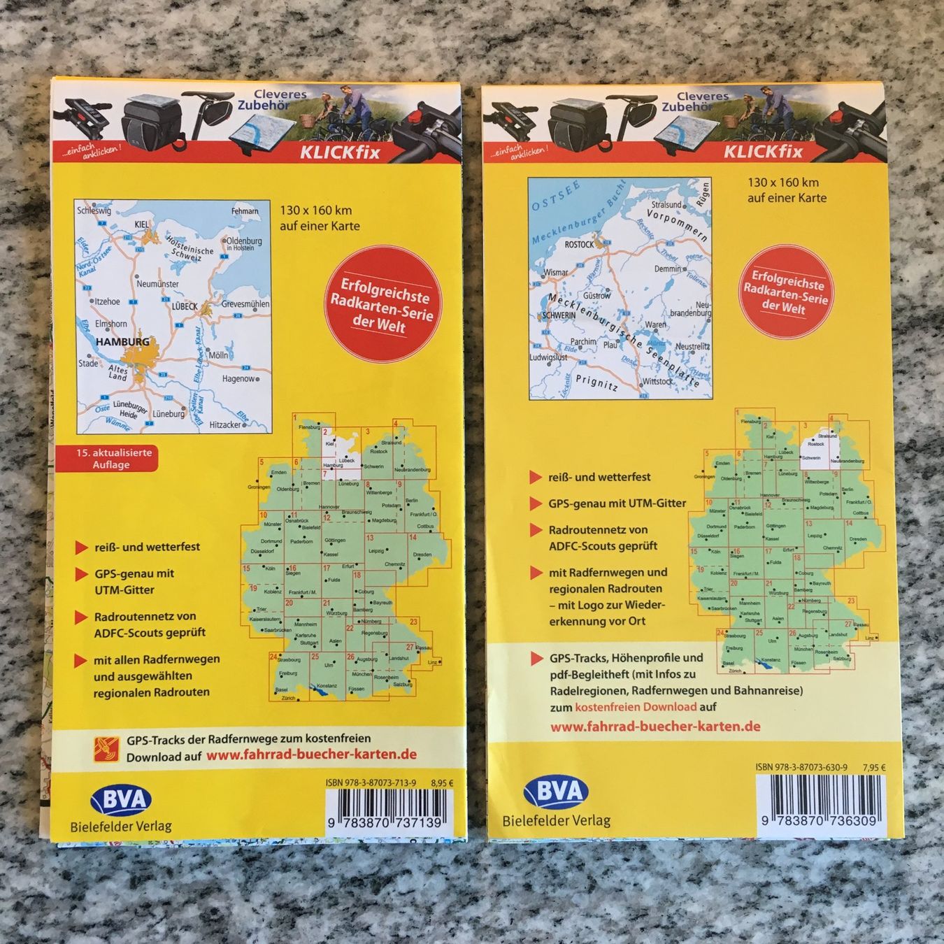 Cartine & Atlanti: Fahrradkarten Ostsee – Usato da Au ZH venduto da Wildernesspudding 1