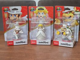 Super Mario Odyssey - Bowser Peach Mario Amiibos / Neu & OVP