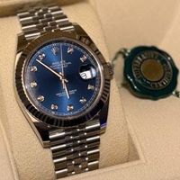 2025 Rolex Datejust 41 Bluedial mit 10 Diamanten
