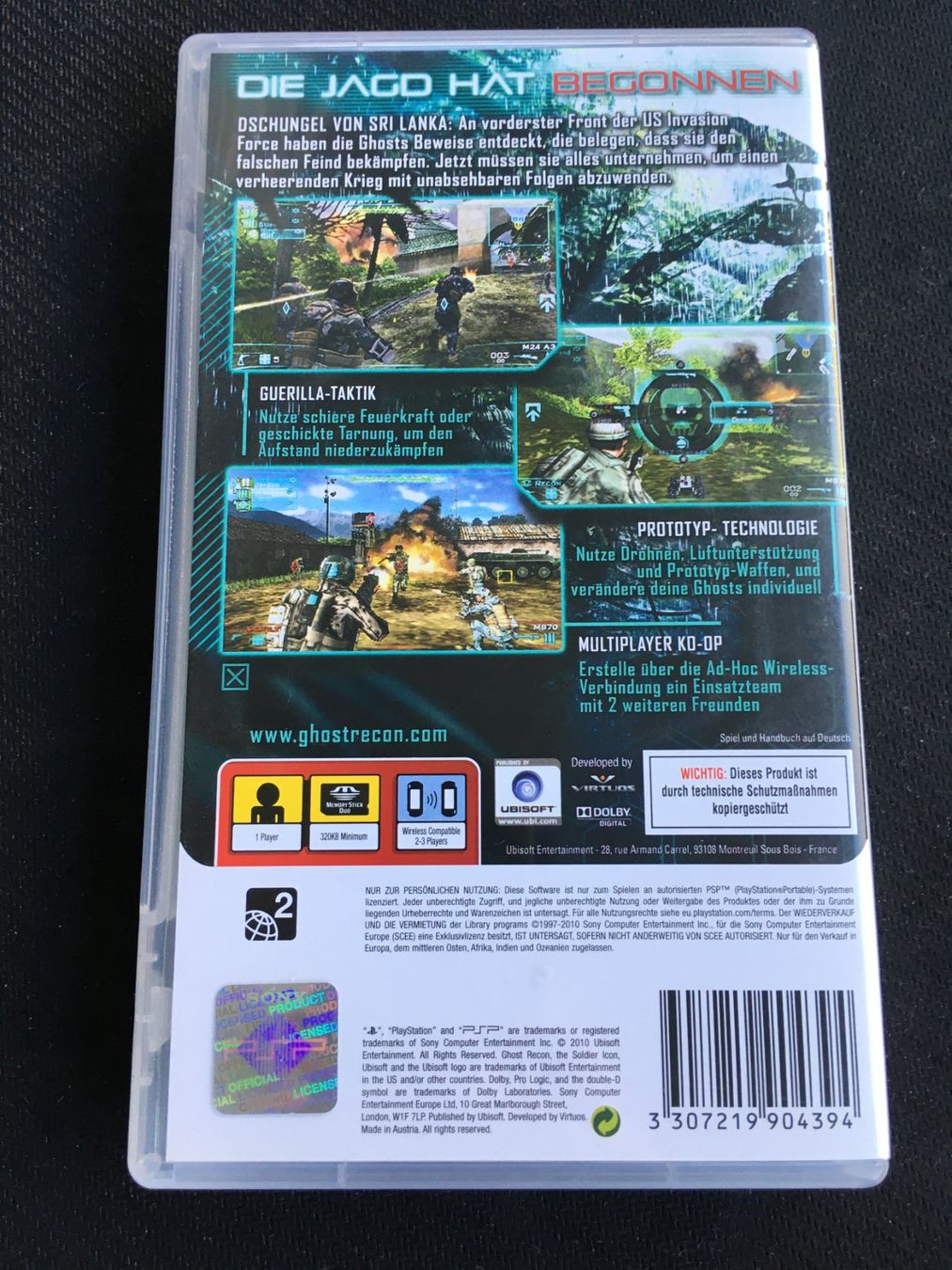 Sony Giochi: Ghost Recon - Predator für PSP – Usato da St.Gallen venduto da sjosjo 1