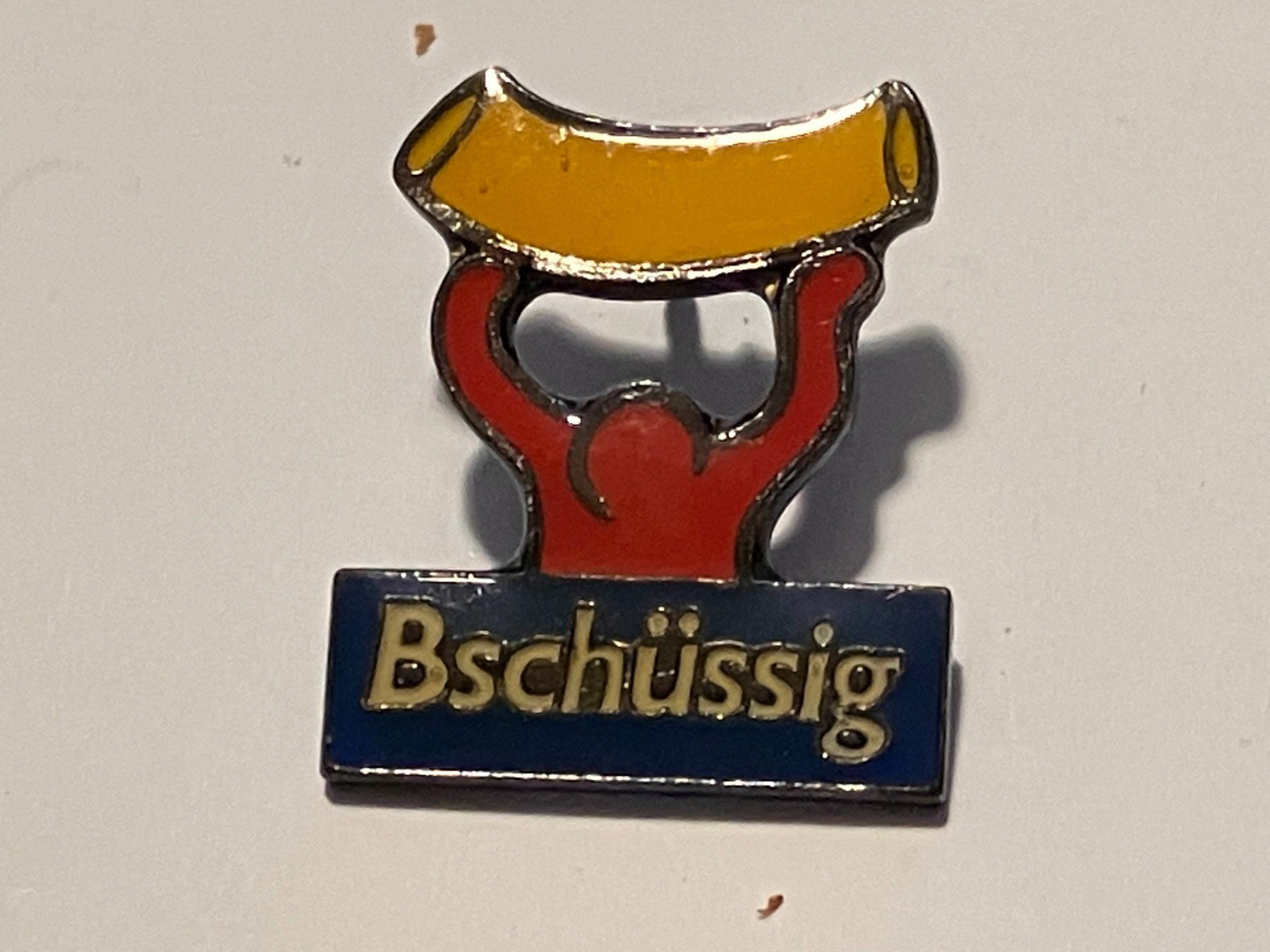 Plaketten & Abzeichen: 1 Pin Bschüssig Teigwaren – Gebraucht aus Basel von djwwpp