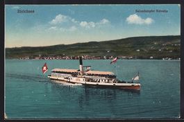 Salondampfer Helvetia auf dem Zürichsee