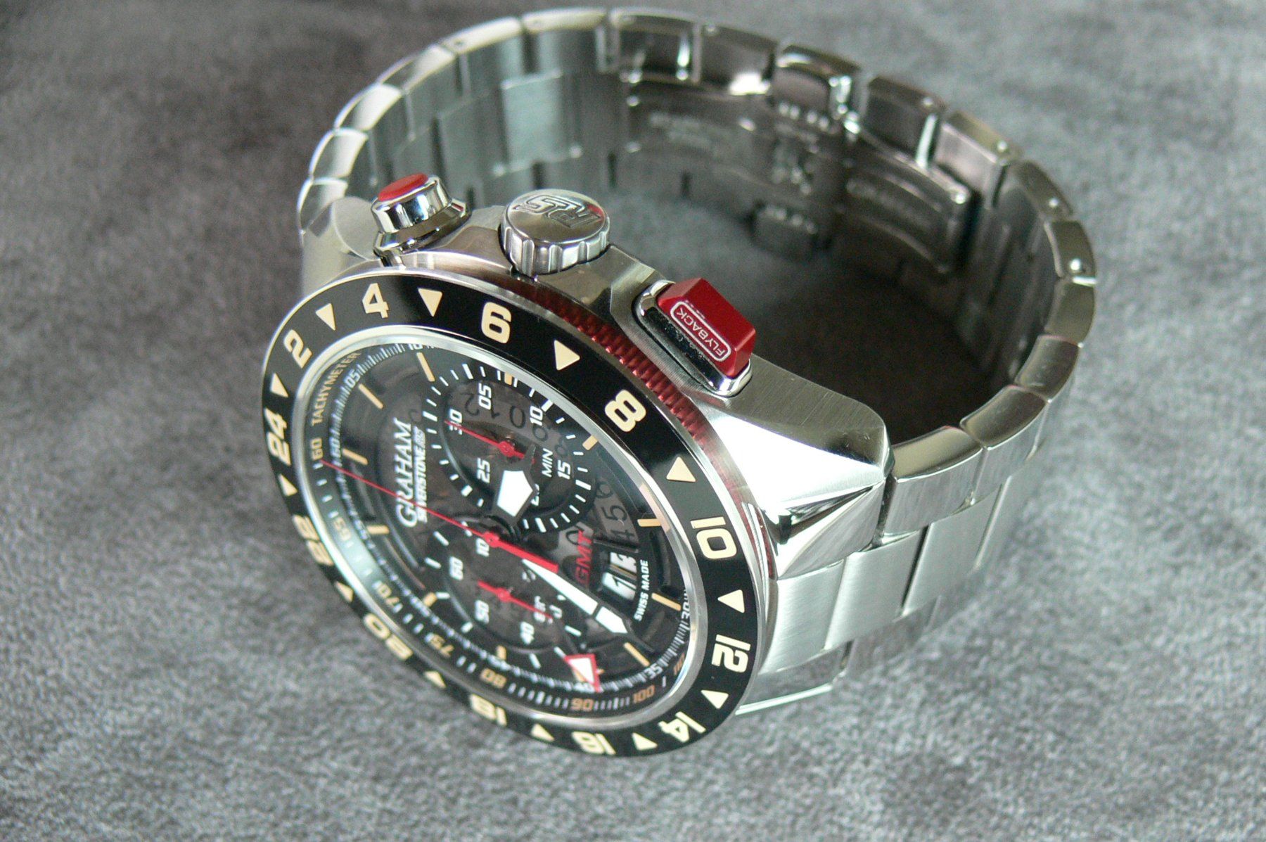 Graham Uhren: Graham Silverstone RS GMT Limited big date flyback 47mm – Gebraucht aus Remigen von Kelias 8