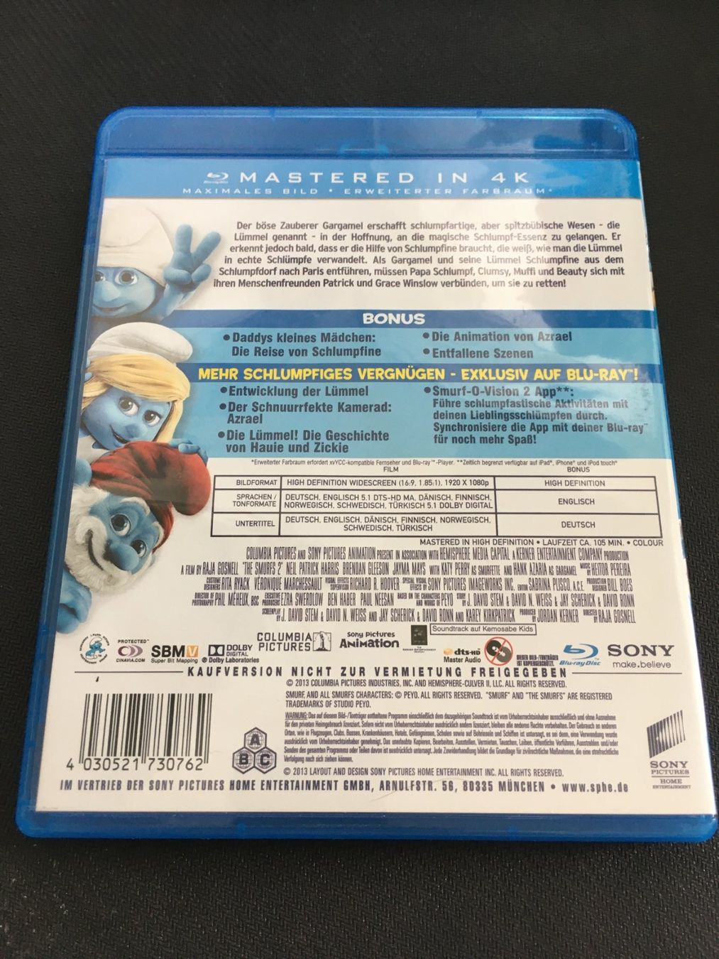 Tutti i DVDs: Die Schlümpfe 2 [Blu-ray] – Usato da St.Gallen venduto da MedienJoe 1