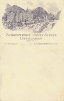 Interlaken BE grandhotel Schweizerhof historischer garten